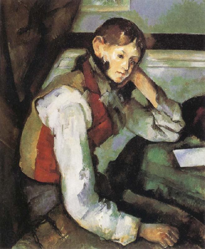 Paul Cezanne Boy with a Red Waistcoat Germany oil painting art